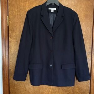 Josephine Chaus Navy Single-Breasted Blazer